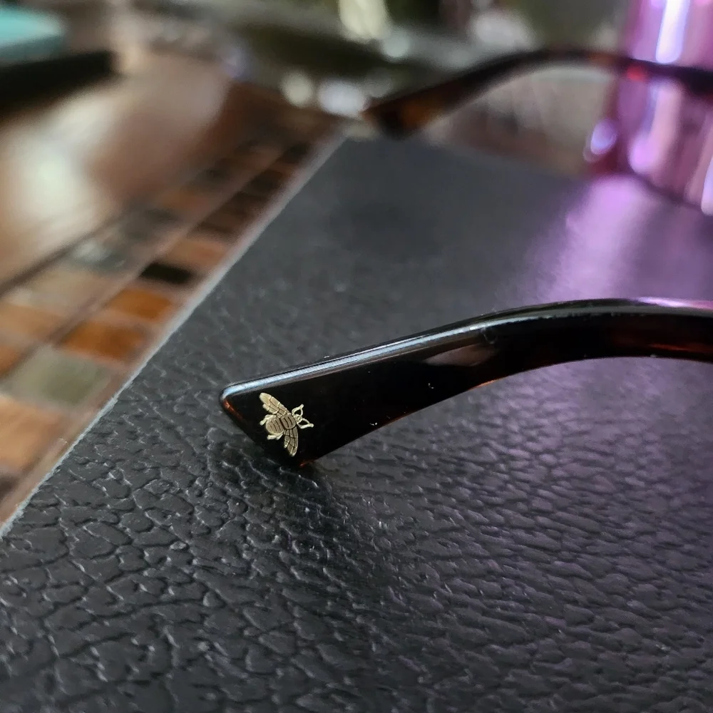 Gucci Rectangular optical frame with case and dust bag
